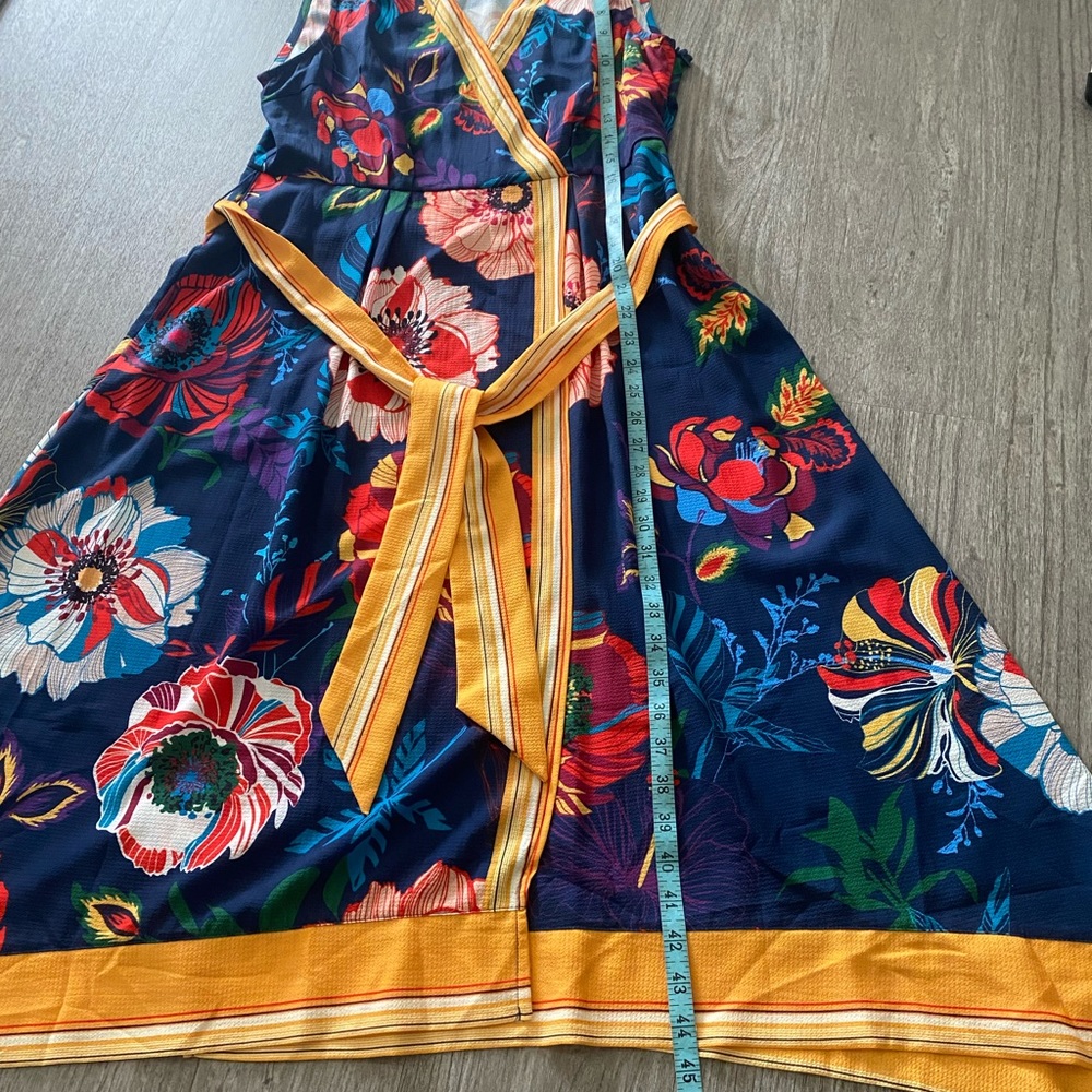 Umgee Floral Faux Wrap Dress - Picture 10 of 12